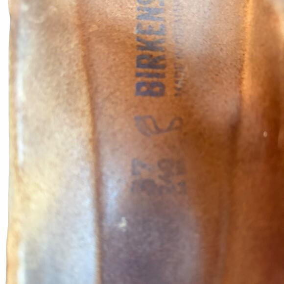 Birkenstock Gizeh Metallic Copper Soft Footbed Thong Sandal Wide 37 EU 6-6.5 US - Picture 15 of 16